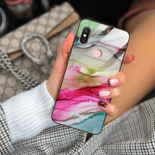 ETUI BLACK CASE GLASS NA TELEFON XIAOMI REDMI NOTE 6 / 6 PRO ST_UMA-105 WIELOKOLOROWE