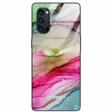 ETUI BLACK CASE GLASS NA TELEFON OPPO RENO 4 PRO ST_UMA-105 WIELOKOLOROWE