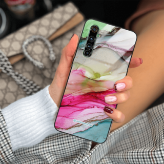 ETUI BLACK CASE GLASS NA TELEFON REALME X50 PRO ST_UMA-105 WIELOKOLOROWE