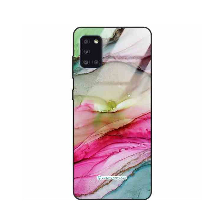 ETUI BLACK CASE GLASS NA TELEFON SAMSUNG GALAXY A31 ST_UMA-105 WIELOKOLOROWE