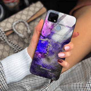 ETUI BLACK CASE GLASS NA TELEFON REALME C25 ST_UMA-106 WIELOKOLOROWE