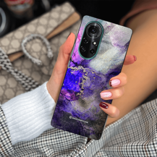 ETUI BLACK CASE GLASS NA TELEFON HUAWEI NOVA 8 PRO ST_UMA-106 WIELOKOLOROWE