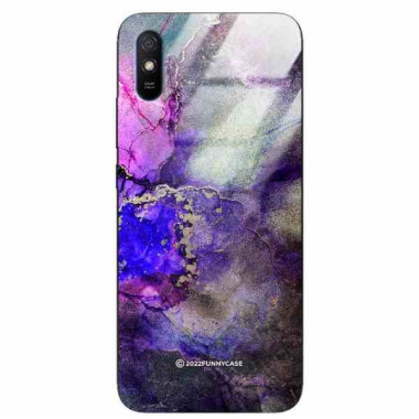 ETUI BLACK CASE GLASS NA TELEFON XIAOMI REDMI 9A ST_UMA-106 WIELOKOLOROWE