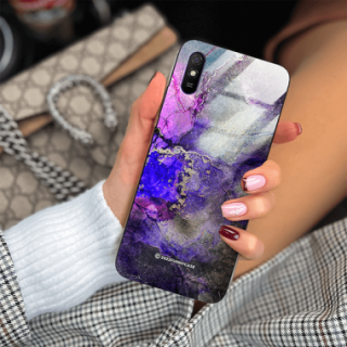 ETUI BLACK CASE GLASS NA TELEFON XIAOMI REDMI 9A ST_UMA-106 WIELOKOLOROWE