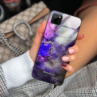 ETUI BLACK CASE GLASS NA TELEFON REALME C11 ST_UMA-106 WIELOKOLOROWE