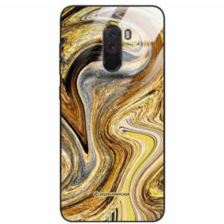 ETUI BLACK CASE GLASS NA TELEFON XIAOMI POCO F1 ST_UMA-107 WIELOKOLOROWE