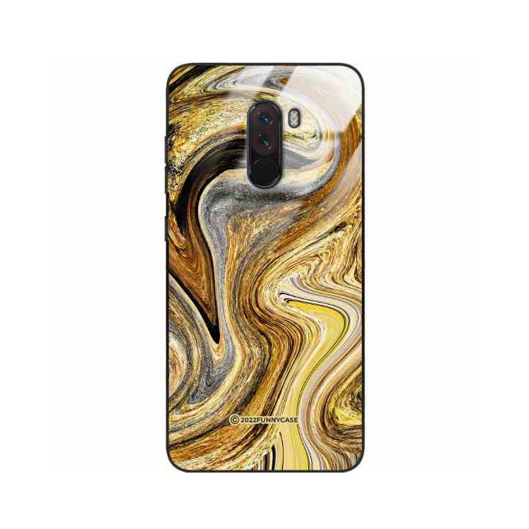 ETUI BLACK CASE GLASS NA TELEFON XIAOMI POCO F1 ST_UMA-107 WIELOKOLOROWE