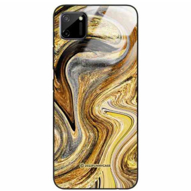 ETUI BLACK CASE GLASS NA TELEFON REALME C11 ST_UMA-107 WIELOKOLOROWE