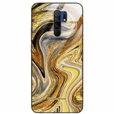 ETUI BLACK CASE GLASS NA TELEFON XIAOMI REDMI 9 ST_UMA-107 WIELOKOLOROWE