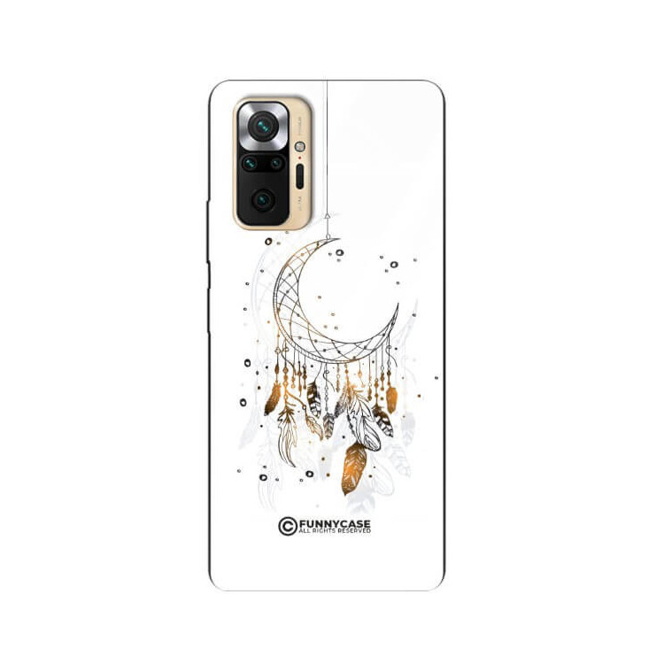 ETUI BLACK CASE GLASS NA TELEFON XIAOMI REDMI NOTE 10 PRO / PRO MAX DREAMCATCHER BOHO