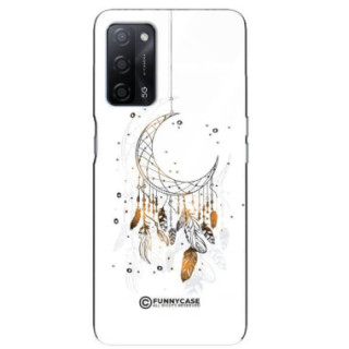 ETUI BLACK CASE GLASS NA TELEFON OPPO A55 DREAMCATCHER BOHO