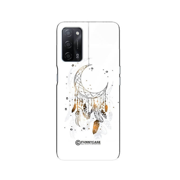 ETUI BLACK CASE GLASS NA TELEFON OPPO A55 DREAMCATCHER BOHO