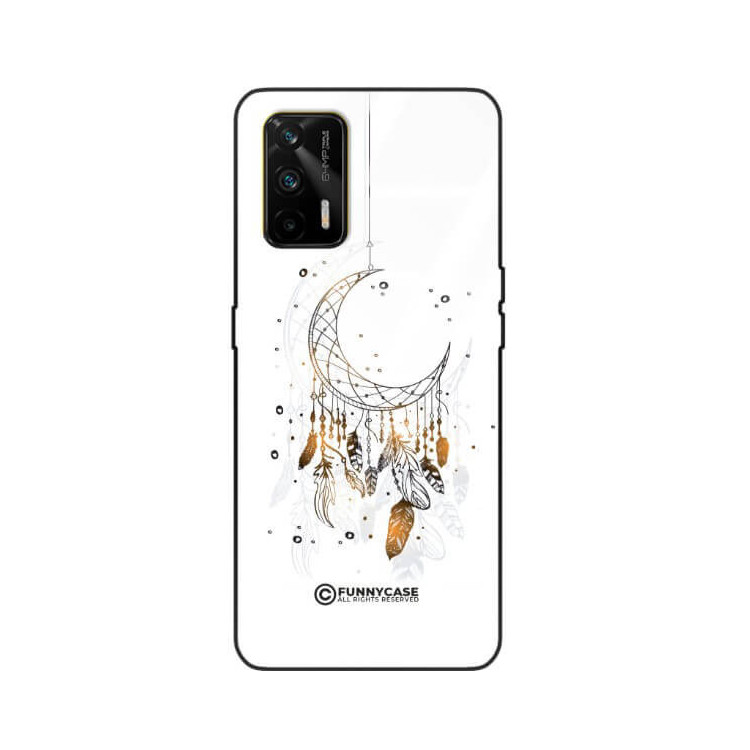 ETUI BLACK CASE GLASS NA TELEFON REALME GT DREAMCATCHER BOHO