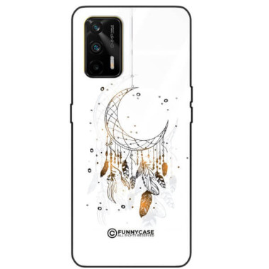 ETUI BLACK CASE GLASS NA TELEFON REALME GT DREAMCATCHER BOHO