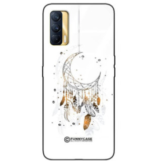 ETUI BLACK CASE GLASS NA TELEFON REALME V15 DREAMCATCHER BOHO