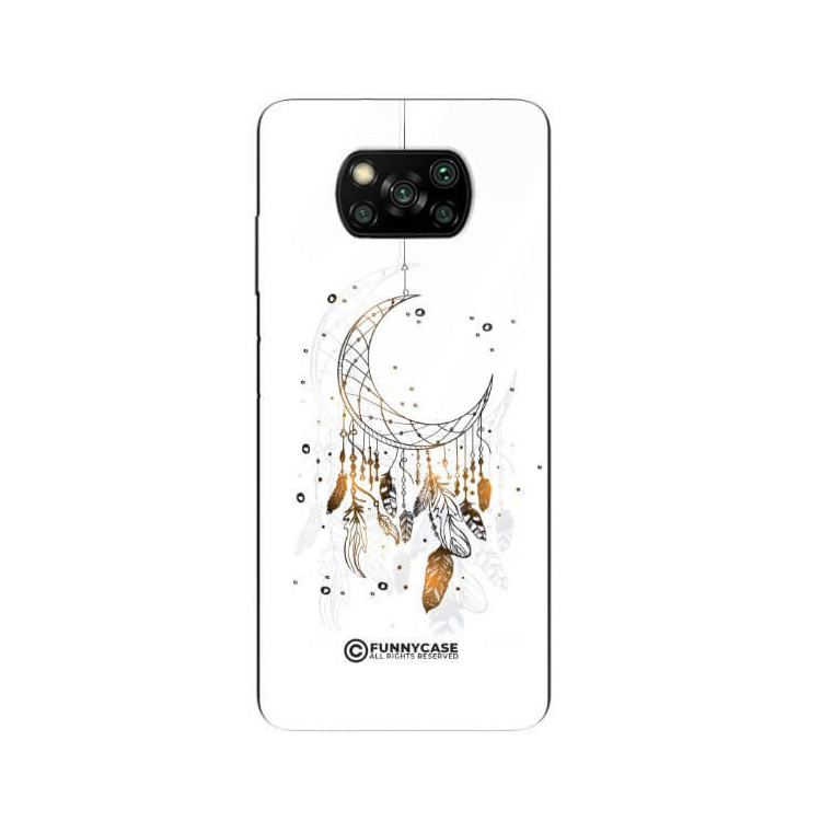 ETUI BLACK CASE GLASS NA TELEFON XIAOMI POCO X3 / X3 PRO / X3 NFC DREAMCATCHER BOHO