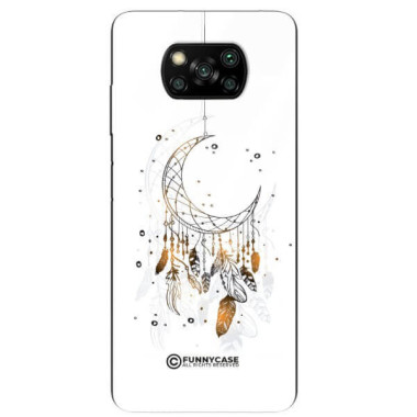 ETUI BLACK CASE GLASS NA TELEFON XIAOMI POCO X3 / X3 PRO / X3 NFC DREAMCATCHER BOHO