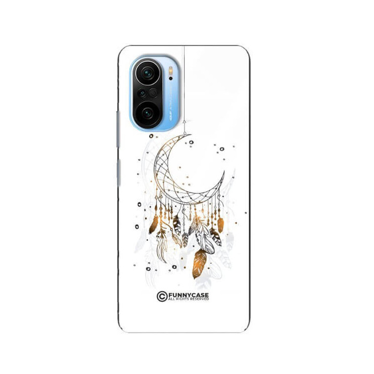 ETUI BLACK CASE GLASS NA TELEFON XIAOMI REDMI K40 / K40 PRO DREAMCATCHER BOHO