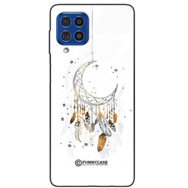 ETUI BLACK CASE GLASS NA TELEFON SAMSUNG GALAXY F62 / M62 DREAMCATCHER BOHO