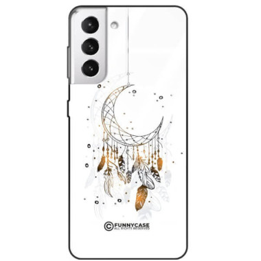 ETUI BLACK CASE GLASS NA TELEFON SAMSUNG GALAXY S21 PLUS DREAMCATCHER BOHO