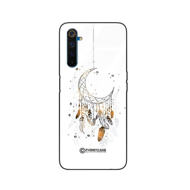 ETUI BLACK CASE GLASS NA TELEFON REALME 6 PRO DREAMCATCHER BOHO