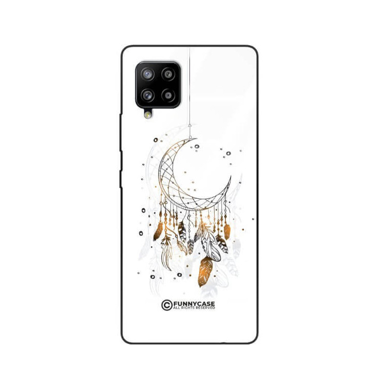 ETUI BLACK CASE GLASS NA TELEFON SAMSUNG GALAXY A42 5G DREAMCATCHER BOHO