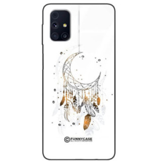 ETUI BLACK CASE GLASS NA TELEFON SAMSUNG GALAXY M31S DREAMCATCHER BOHO