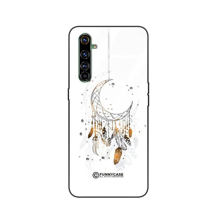 ETUI BLACK CASE GLASS NA TELEFON REALME X50 PRO DREAMCATCHER BOHO