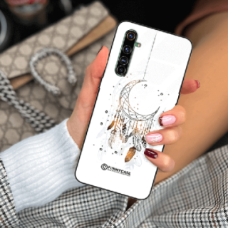 ETUI BLACK CASE GLASS NA TELEFON REALME X50 PRO DREAMCATCHER BOHO