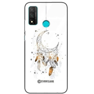 ETUI BLACK CASE GLASS NA TELEFON HUAWEI P SMART 2020 DREAMCATCHER BOHO