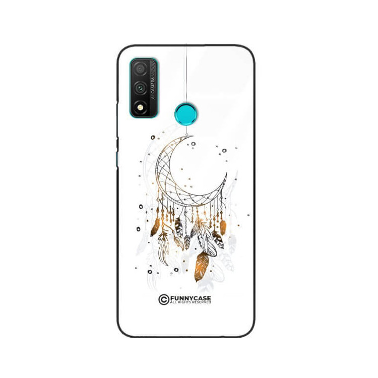 ETUI BLACK CASE GLASS NA TELEFON HUAWEI P SMART 2020 DREAMCATCHER BOHO