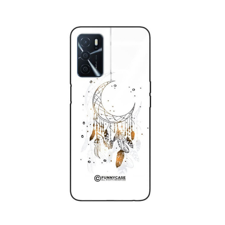 ETUI BLACK CASE GLASS NA TELEFON OPPO A16 / A16S DREAMCATCHER BOHO