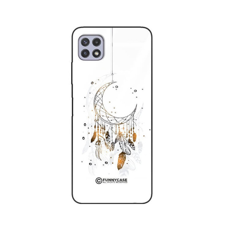 ETUI BLACK CASE GLASS NA TELEFON SAMSUNG GALAXY A22 5G DREAMCATCHER BOHO