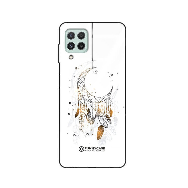 ETUI BLACK CASE GLASS NA TELEFON SAMSUNG GALAXY A22 4G / M22 4G DREAMCATCHER BOHO