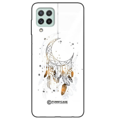 ETUI BLACK CASE GLASS NA TELEFON SAMSUNG GALAXY A22 4G / M22 4G DREAMCATCHER BOHO