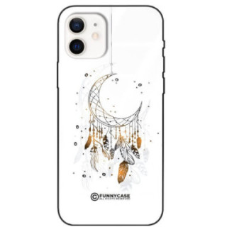 ETUI BLACK CASE GLASS NA TELEFON APPLE IPHONE 12 DREAMCATCHER BOHO