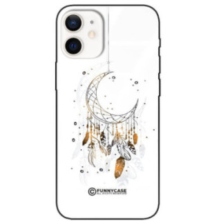 ETUI BLACK CASE GLASS NA TELEFON APPLE IPHONE 12 MINI DREAMCATCHER BOHO