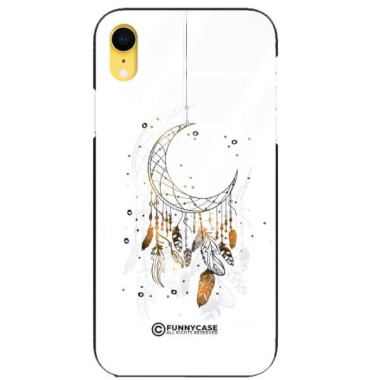 ETUI BLACK CASE GLASS NA TELEFON APPLE IPHONE XR DREAMCATCHER BOHO