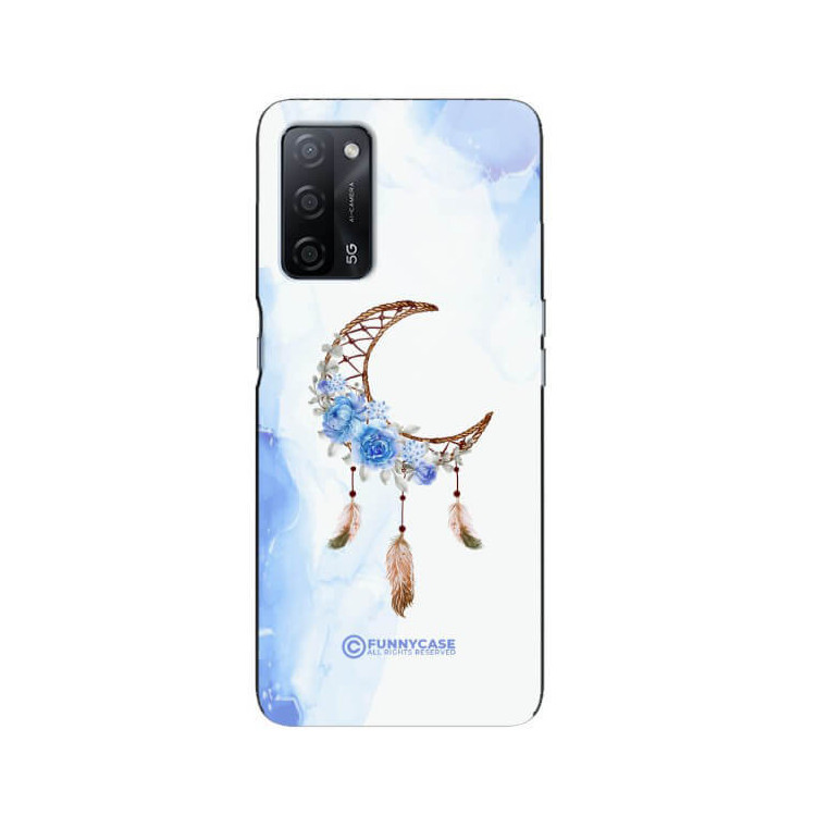 ETUI BLACK CASE GLASS NA TELEFON OPPO A55 ETNICZNY ŁAPACZ SNÓW