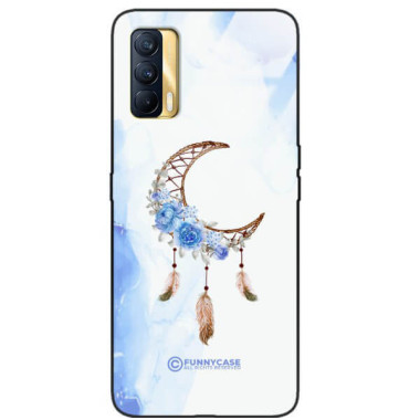 ETUI BLACK CASE GLASS NA TELEFON REALME V15 ETNICZNY ŁAPACZ SNÓW