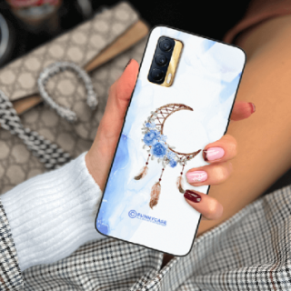 ETUI BLACK CASE GLASS NA TELEFON REALME V15 ETNICZNY ŁAPACZ SNÓW