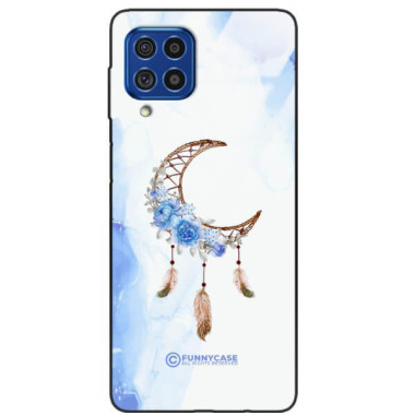 ETUI BLACK CASE GLASS NA TELEFON SAMSUNG GALAXY F62 / M62 ETNICZNY ŁAPACZ SNÓW