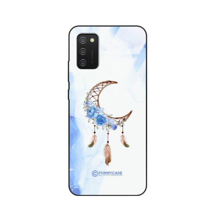 ETUI BLACK CASE GLASS NA TELEFON SAMSUNG GALAXY A02S ETNICZNY ŁAPACZ SNÓW