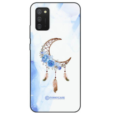 ETUI BLACK CASE GLASS NA TELEFON SAMSUNG GALAXY A02S ETNICZNY ŁAPACZ SNÓW