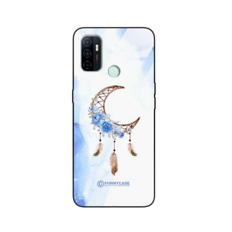 ETUI BLACK CASE GLASS NA TELEFON OPPO A33 ETNICZNY ŁAPACZ SNÓW