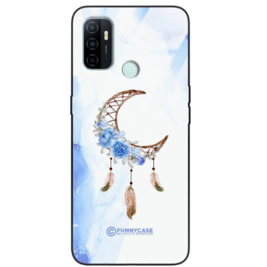 ETUI BLACK CASE GLASS NA TELEFON OPPO A33 ETNICZNY ŁAPACZ SNÓW