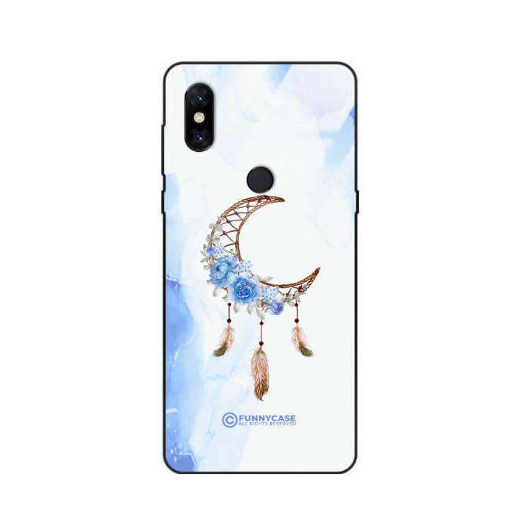 ETUI BLACK CASE GLASS NA TELEFON XIAOMI Mi MIX 3 ETNICZNY ŁAPACZ SNÓW