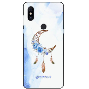 ETUI BLACK CASE GLASS NA TELEFON XIAOMI Mi MIX 3 ETNICZNY ŁAPACZ SNÓW