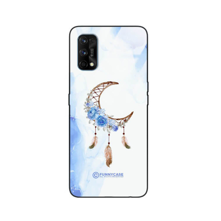 ETUI BLACK CASE GLASS NA TELEFON REALME 7 PRO ETNICZNY ŁAPACZ SNÓW