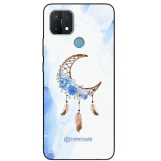 ETUI BLACK CASE GLASS NA TELEFON OPPO A15 / A15s / A35 ETNICZNY ŁAPACZ SNÓW